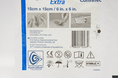 ConvaTec Aquacel Extra Hydrofiber Wound Dressing 6 inch x 6 inch